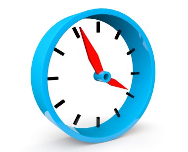 mavi soyut Saat simgesi