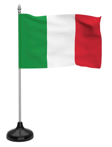 A zászlórúd Olaszország zászlaja — Stock Fotó