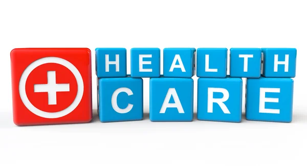 Cubes with Health Care sign — Stock Photo, Image