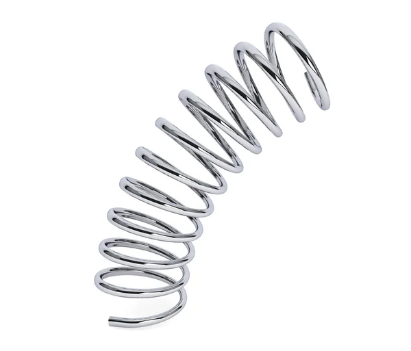 Deformed Chrome spring — Stock Photo, Image