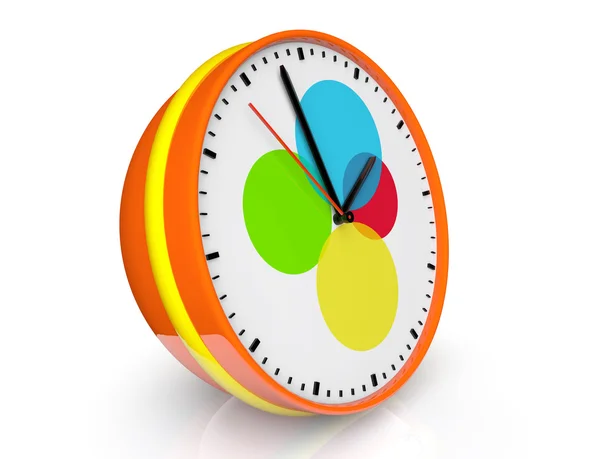 Abstract color clock — Stock Photo, Image