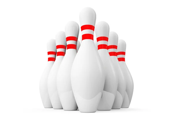 Tio bowling stift — Stockfoto