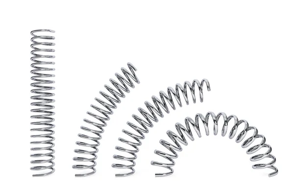 Deformed Chrome springs — Stock Photo, Image