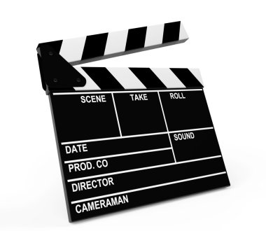 Movie production clapper board clipart