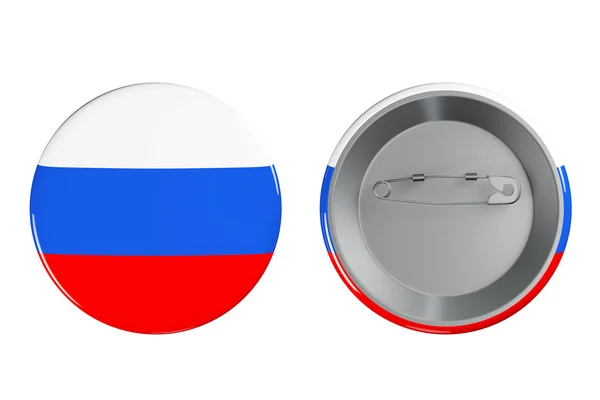 Insignias con bandera de Rusia — Foto de Stock