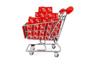 alışveriş sepeti ile indirim küpleri