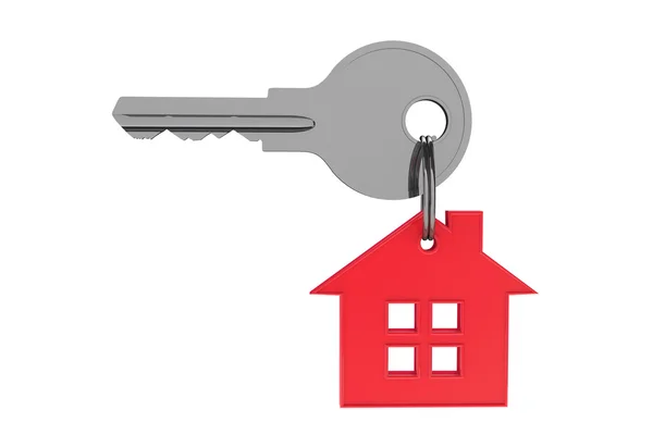 Red house with key — Stock Photo, Image