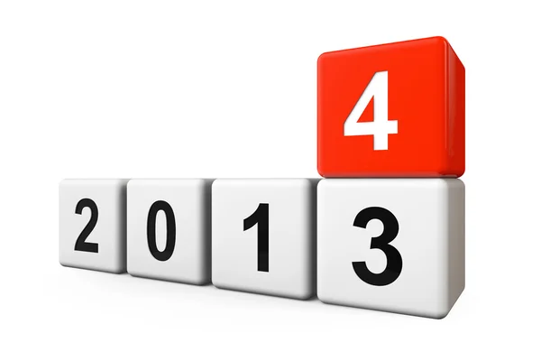 Transição do ano de 2013 para 2014 — Fotografia de Stock