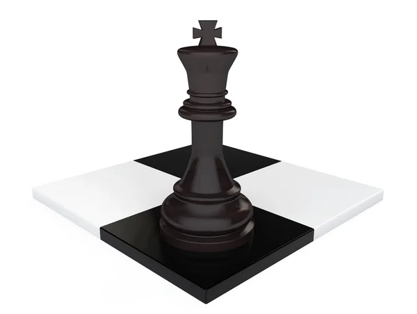 Vezetés koncepciója. sakk-király. — Stock Fotó