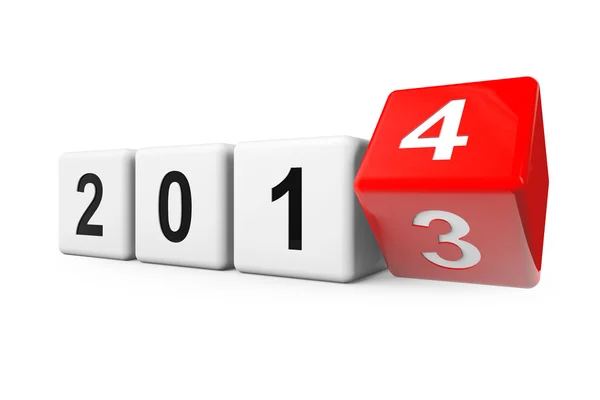 Transition from year 2013 to 2014 — Stock Photo, Image