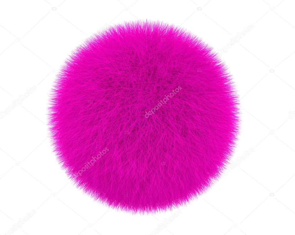 Pink fur ball