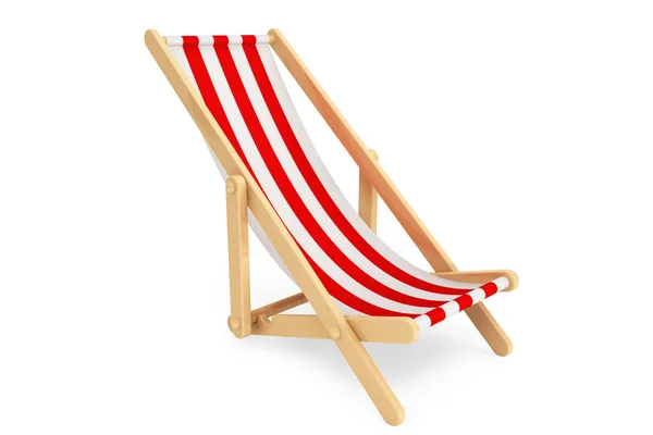Cadeira de praia 3d — Fotografia de Stock