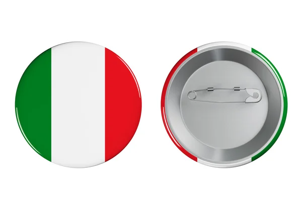 Insignias con bandera de Italia — Foto de Stock