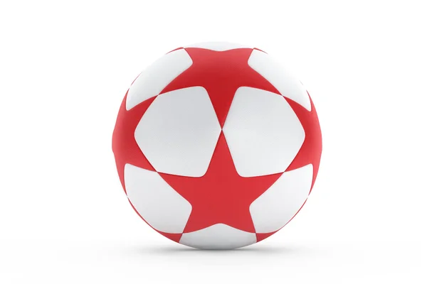 Futebol com estrelas vermelhas textura — Fotografia de Stock