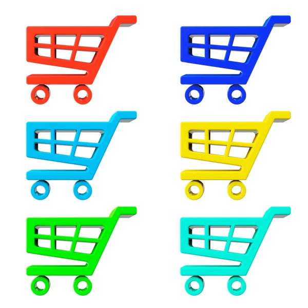 Set of Shopping Cart Icons — Stock Photo, Image