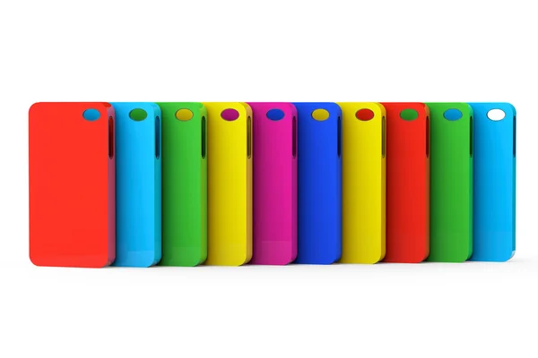 çok renkli cep telefonu plastik kasalar