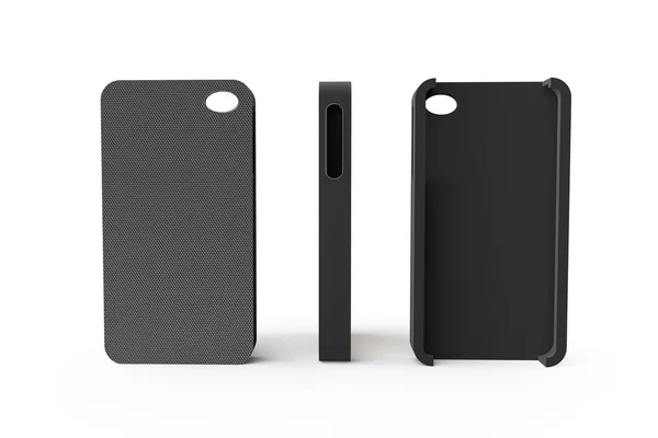 Black smartphone back covers — Stock Photo, Image