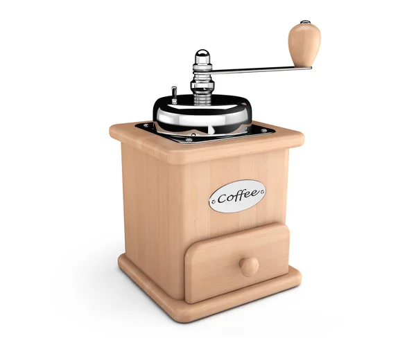 Wooden Coffee Mill — Stock Photo, Image