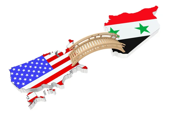 Brug tussen de VS en Syrië — Stockfoto