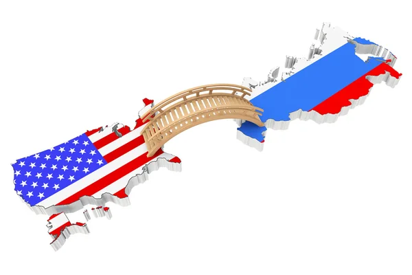 Мост между США и Россией — стоковое фото