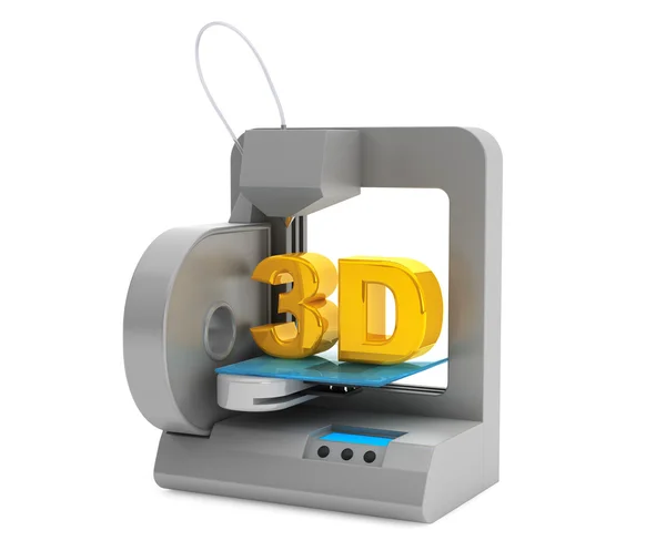 Moderne home 3D-printer maken object — Stockfoto