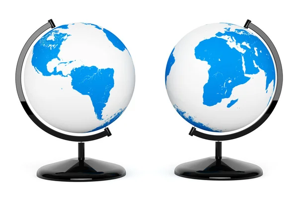 Globe de bureau deux terre — Photo