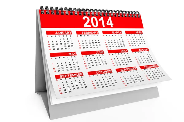 Календарь 2014 года — стоковое фото