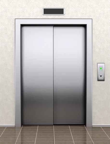 Modern lift zárt ajtókkal — Stock Fotó