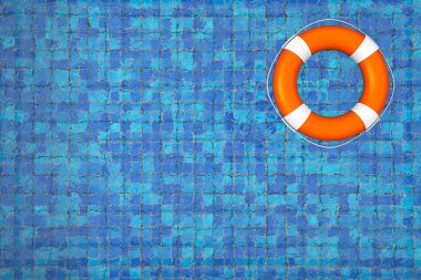 lifebuoy boş Yüzme Havuzu