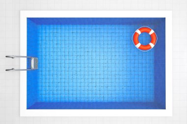 lifebuoy boş Yüzme Havuzu