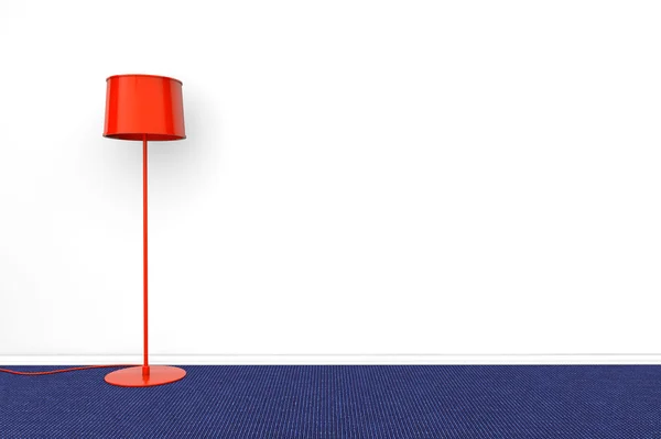Lampada rossa moderna — Foto Stock