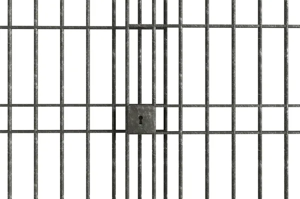 Barres de prison métalliques — Photo