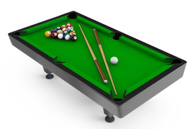 Bilardo masası top seti ve yardımlar ile