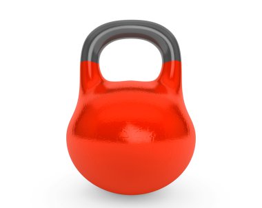 Kırmızı demir kettlebell Halter ve fitness için