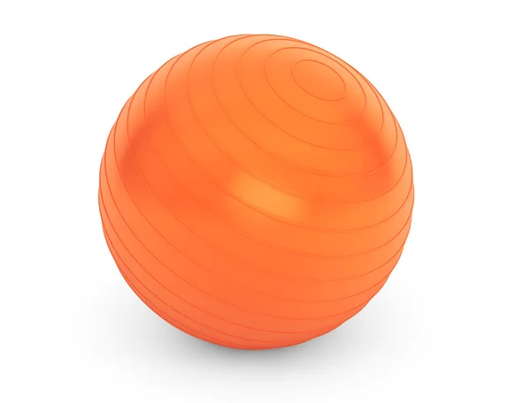 Big orange ball for fitness detail — Stock Photo, Image