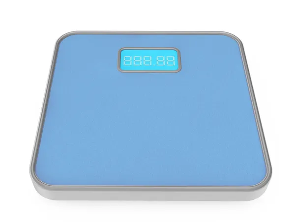Цифровая шкала веса ванной — стоковое фото