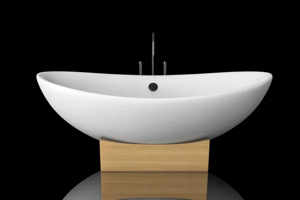 Moderna vasca da bagno bianca — Foto Stock
