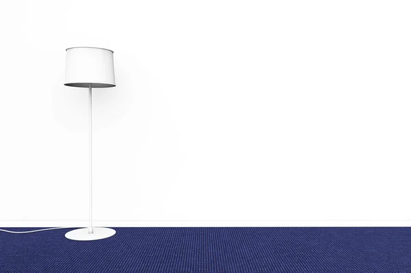 Современная белая лампа — стоковое фото