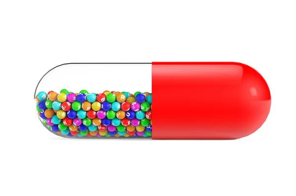 Vitaminen bol in medische pil — Stockfoto
