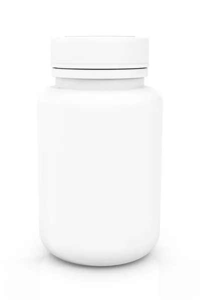 White blank medical pills container — Stock Photo, Image