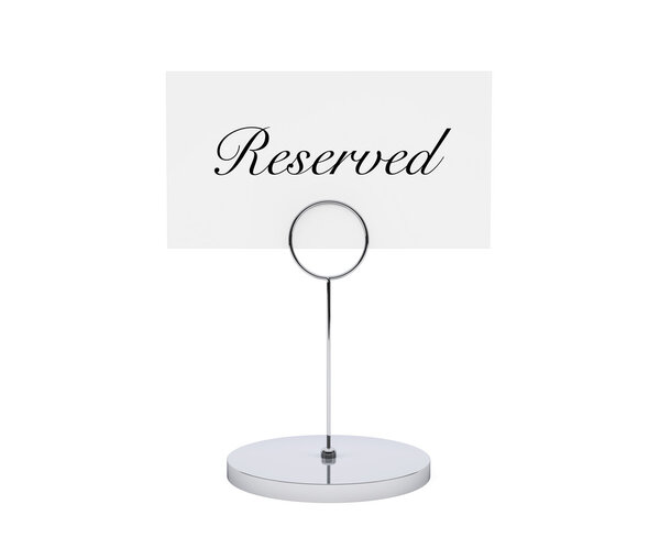 Держатель бумажной карточки с зарезервированным знаком
