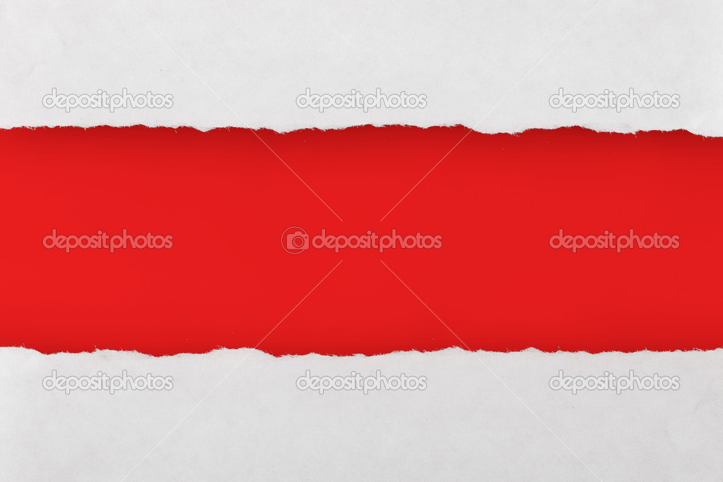 Torn Paper with red blank space for your text