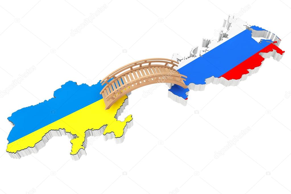 Bridge between Ukraine and Russia