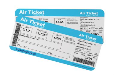 uçak boarding pass biletleri