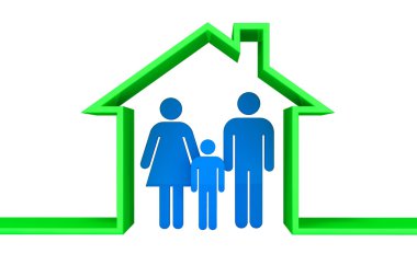 Kişilik Aile içinde 3d hous