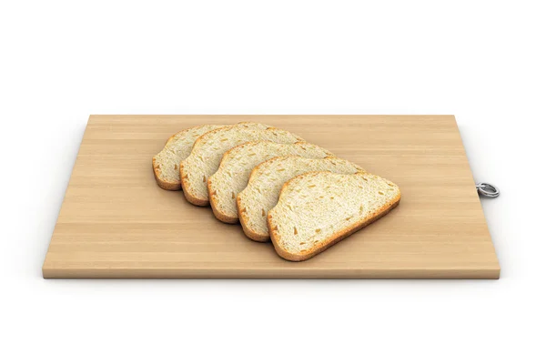 Brot über einem Holzbrett — Stockfoto