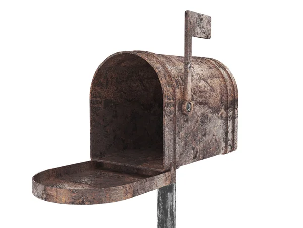 Old metal mail box — Stock Photo, Image