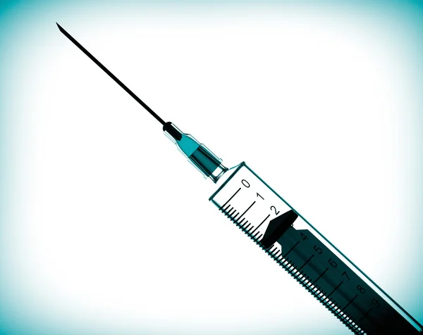3d médico seringa — Fotografia de Stock