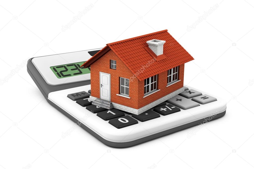 Real Estate Concept. House with calculator