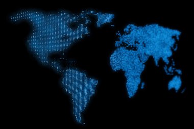 soyut dünya harita tasarım arka plan